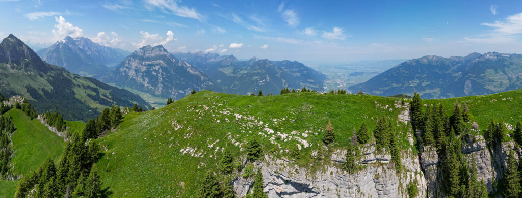 Rundwanderung Habergschwänd - Nüenchamm - Filzbach - Panorama 2