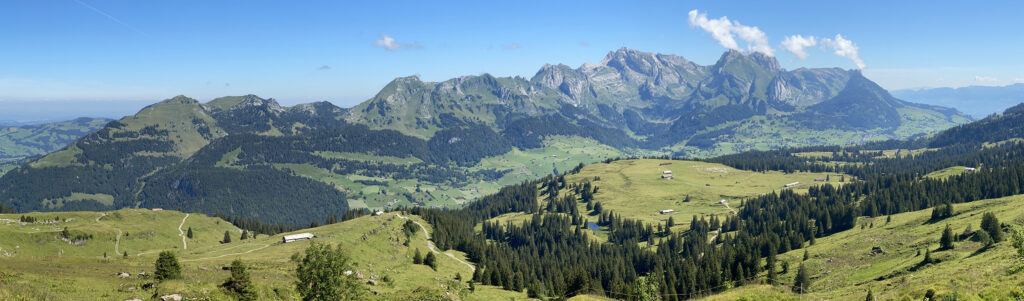 Panorama Alpstein gesehen vom Frümsel