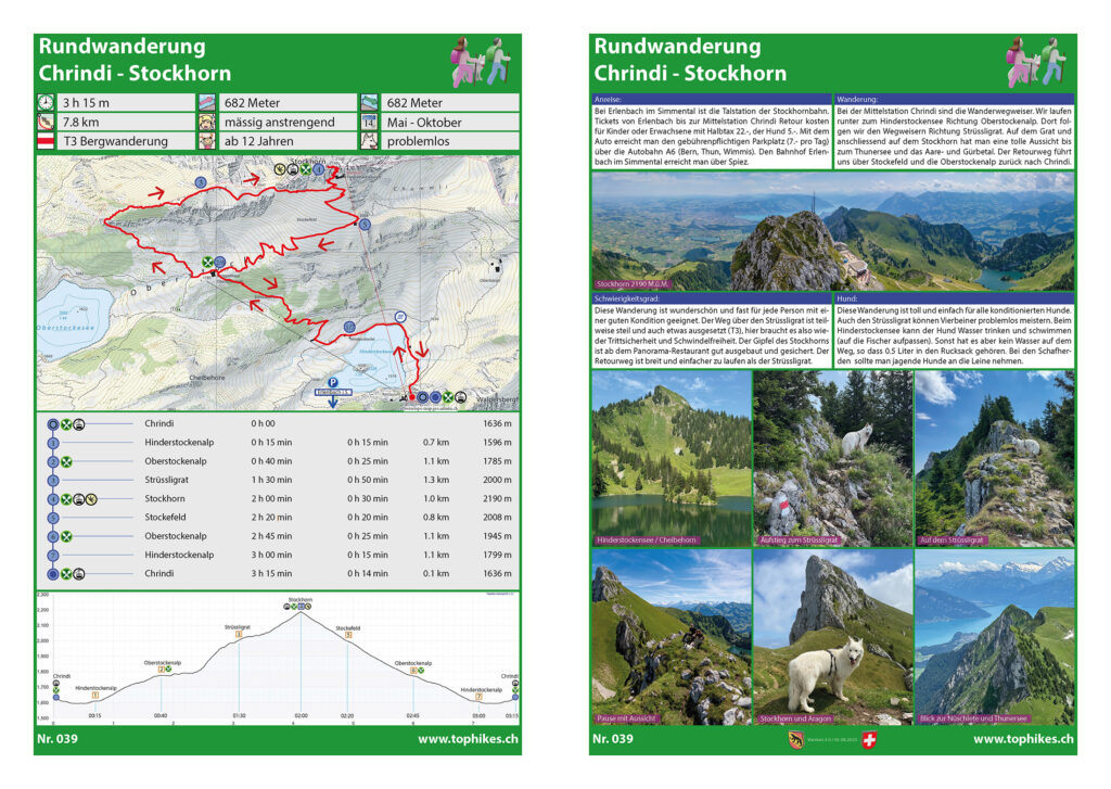 Rundwanderung Chrindi - Stockhorn - Factsheet