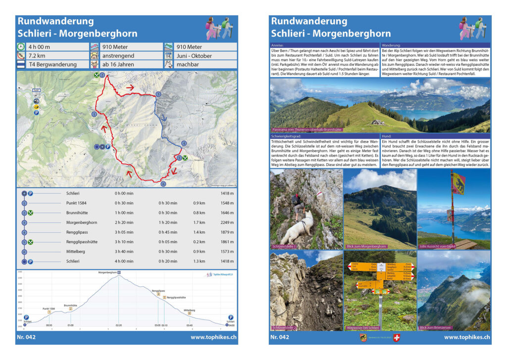 Rundwanderung Schlieri - Morgenberghorn - Factsheet