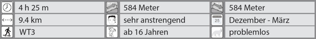 Schneeschuhwanderung Sattelegg - Chli Aubrig - Facts