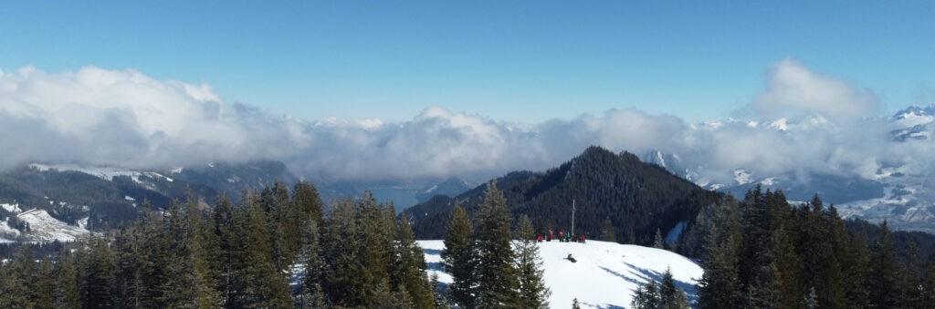 Schneeschuhwanderung Langis - Jänzi (Glaubenberg) - Panorama 2