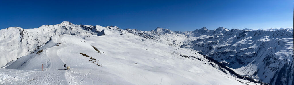 Schneeschuhwanderung Dörfji - Hüreli - Pischa (Davos) - Panorama 1