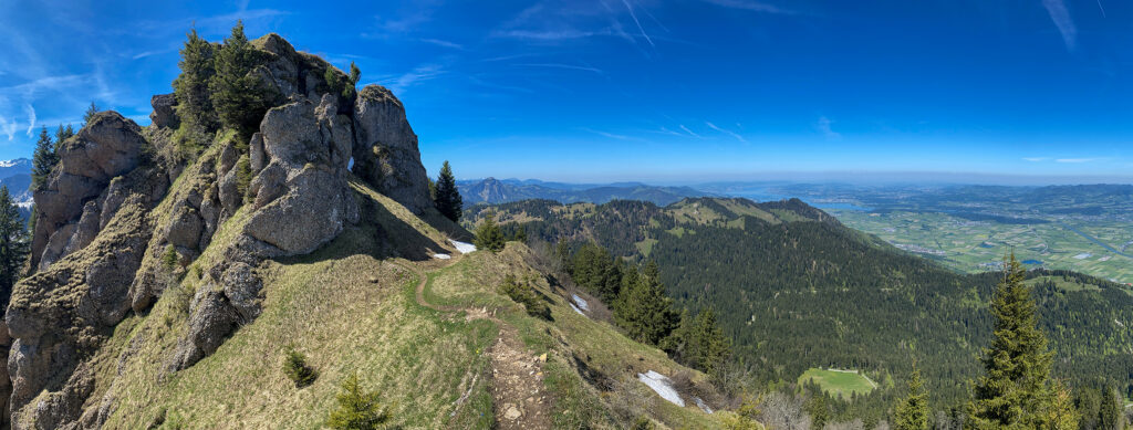 Rundwanderung Morgenholz - Hirzli - Planggenstock - Panorama 4