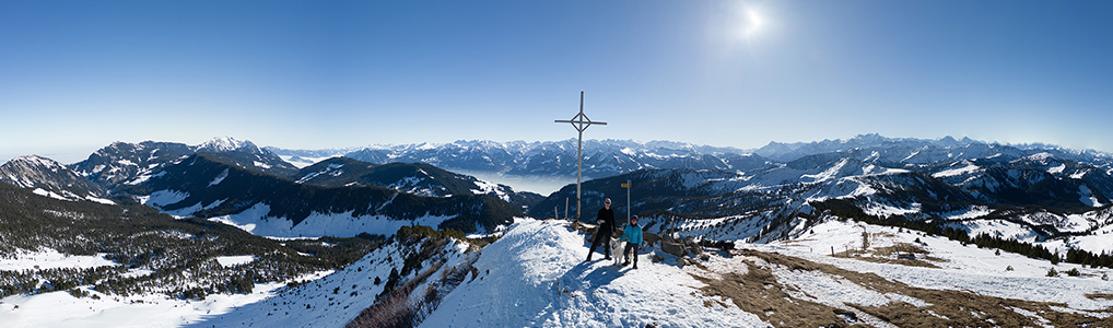 Schneeschuhwanderung Langis - Rickhubel - Fürstein - Wegpunkte