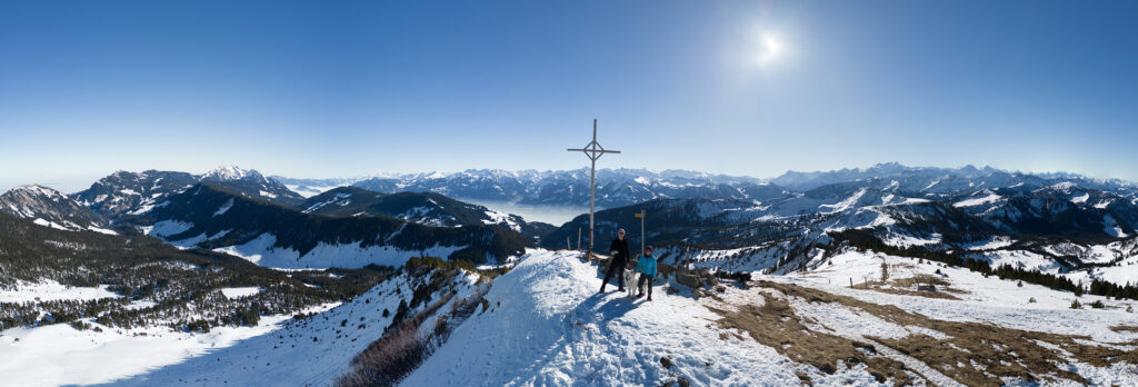Schneeschuhwanderung Langis - Rickhubel - Fürstein - Panorama 1