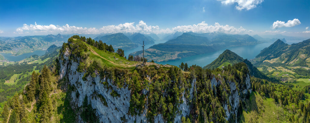 Rundwanderung Ober Gschwend - Rigi Hochflue - Panorama 2