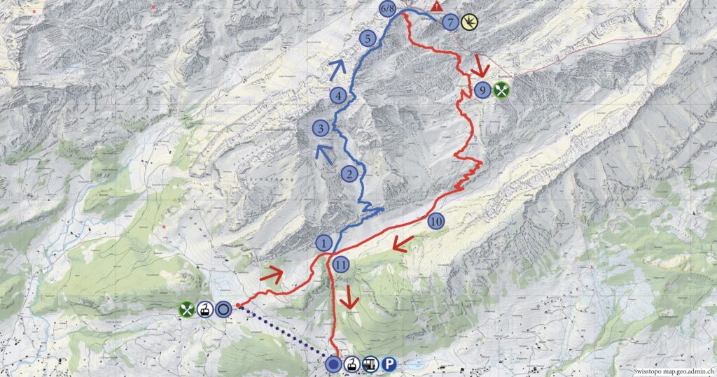 Rundwanderung Gamplüt - Altmann - Wanderkarte