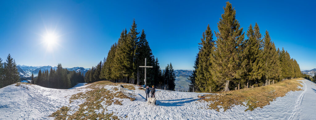 Schneeschuhwanderung Heiligkreuz - First - Farnere (Entlebuch) - Panorama 1