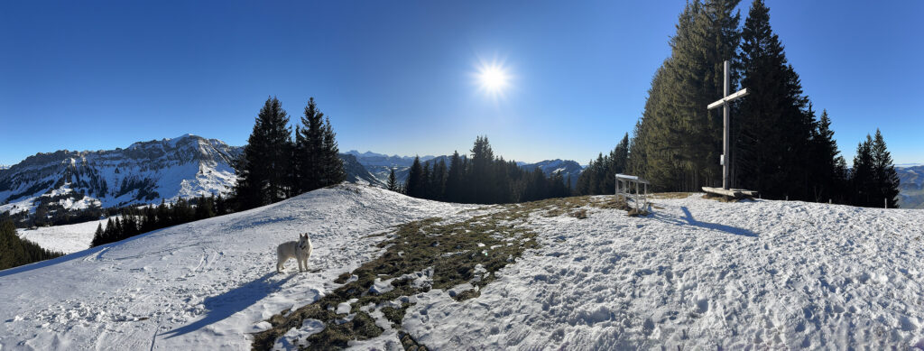 Schneeschuhwanderung Heiligkreuz - First - Farnere (Entlebuch) - Panorama 3