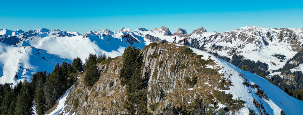 Schneeschuhwanderung Chrindi - Cheibehorn - Panorama 2