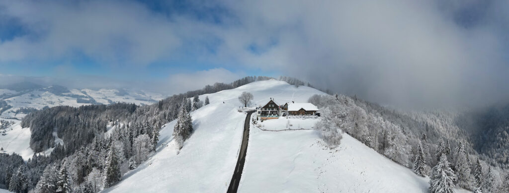 Schneeschuhwanderung Fälmis - Alp Scheidegg - Panorama 1