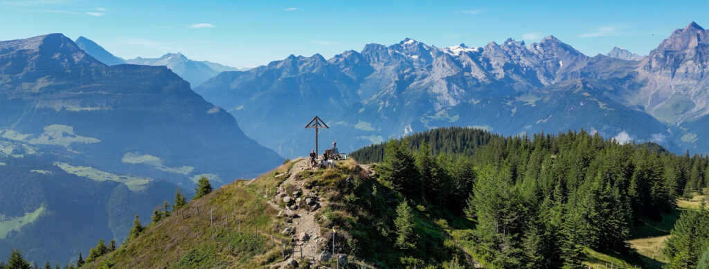 Rundwanderung Eggberge - Hüenderegg - Fleschsee - Panorama 1