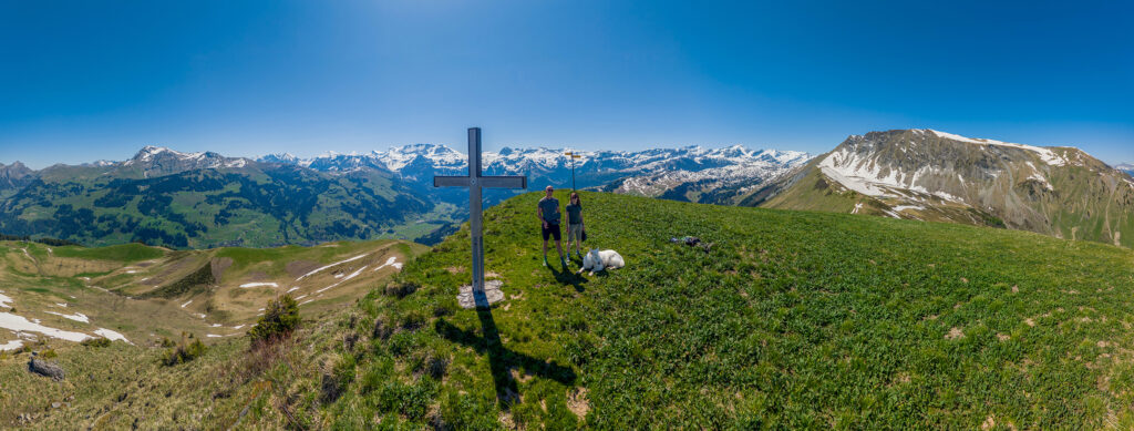 Rundwanderung Alp Dürrenwald - Flöschhorn - Panorama 1